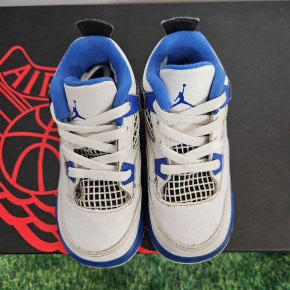 NIKE Air Jordan 4 Retro Motorsport 2017 Toddler Size 7C Cleanest Pair Here , fi - Picture 6 of 14